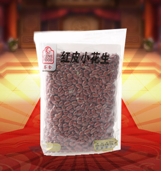薈食(FINE FOOD)紅皮小花生產自吉林白城1kg每袋，本產品富含豐富的蛋白質、脂肪、碳水化合物以及維生素，深受廣大消費者青睞。本產品的設計精致大方、方便攜帶，是作為居家、旅行、聚會常備的休閑伴侶。采選優質紅皮小花生，經過嚴格的篩選流程，確保每一粒紅皮小花生的質量安全。