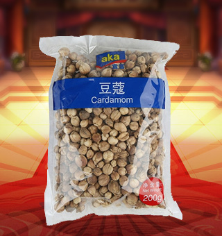 宜客(AKA)豆蔻產(chǎn)自四川成都200g每袋，選用上等優(yōu)質(zhì)的豆蔻為原料，經(jīng)現(xiàn)代先進(jìn)的工藝，精心制作而成，品質(zhì)天然，口味純正。營養(yǎng)豐富，天然美味，綠色健康，氣味芳香，味道純正，品質(zhì)有保障，可放心食用。塑料質(zhì)地包裝，簡潔大方，食用簡單，是您廚房常備品的上好選擇，帶給您全新的精彩體驗。