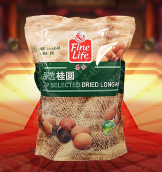 薈食(FINE LIFE)臻選桂圓產(chǎn)自福建莆田500g每袋，精選優(yōu)質(zhì)桂圓為原料，經(jīng)先進(jìn)工藝精心制作而成，果實(shí)渾圓，果肉晶瑩易剝離，輕松享受。薈食臻選桂圓中富含豐富的蛋白質(zhì)、脂肪、碳水化合物及鈉等微量元素，有助于補(bǔ)充人體所需。采用精美袋式包裝，大氣上檔次，果肉適合煮粥、煲湯等，食法多樣，是你居家生活的必備選擇。