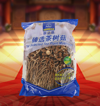 廚之選(HS)臻選茶樹菇產自浙江麗水250g每袋，產品呈小圓形，收縮得很緊，肉頭厚實，根蒂短小，并且及時采摘，確保新鮮。澤誘人聞之香味沁人，食之口感渾厚、爽滑，鮮美多汁，令人垂涎欲滴，營養價值極高。采用透明的袋式包裝，產品色澤清晰可見，方便消費者們的選購，質量有保證，可放心購買。