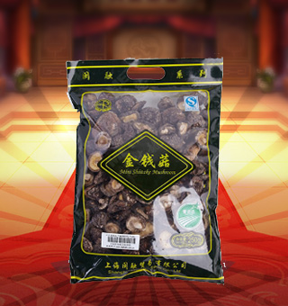 閩融金錢菇產自浙江麗水250g每袋，香菇又稱香蕈、冬菇，它味道鮮美，香氣沁人，素有“植物皇后”之譽，是家庭、宴席之美味佳肴。將本品用清水洗凈浸泡后，可直接與肉絲爆炒、排骨煲湯，或作為佐料，葷素皆宜。采用透明的袋式包裝，香菇色澤清晰可見，方便消費者們的選購，質量有保證，可放心購買。