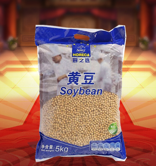廚之選(HORECA SELECT)黃豆產自吉林白城5kg每袋，精選優質黃豆，粒大色黃、飽滿渾圓，用清水洗凈后，炒、煮、燉均可，還可制成豆漿飲用。富含人體所需的多種維生素、礦物質及微量元素，營養美味，深受廣大消費者的認可與喜愛。