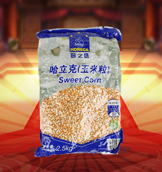 廚之選HS哈立克(玉米粒)產自吉林白城2.5kg每袋，精選優質純天然玉米粒為原材料，經人工清洗去雜等多道工序，精心制作而成。質地干燥，味鮮香濃，入口香鮮，特有的醇香，品質有保障，受眾人喜愛。采取獨特配方，含有豐富營養，使用方便，美味可口，深受廣大消費者青睞。
